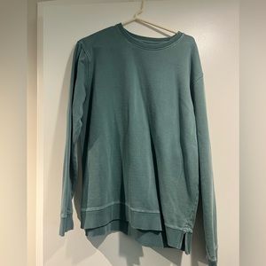 Cuts Clothing Green Washed Crewneck size large